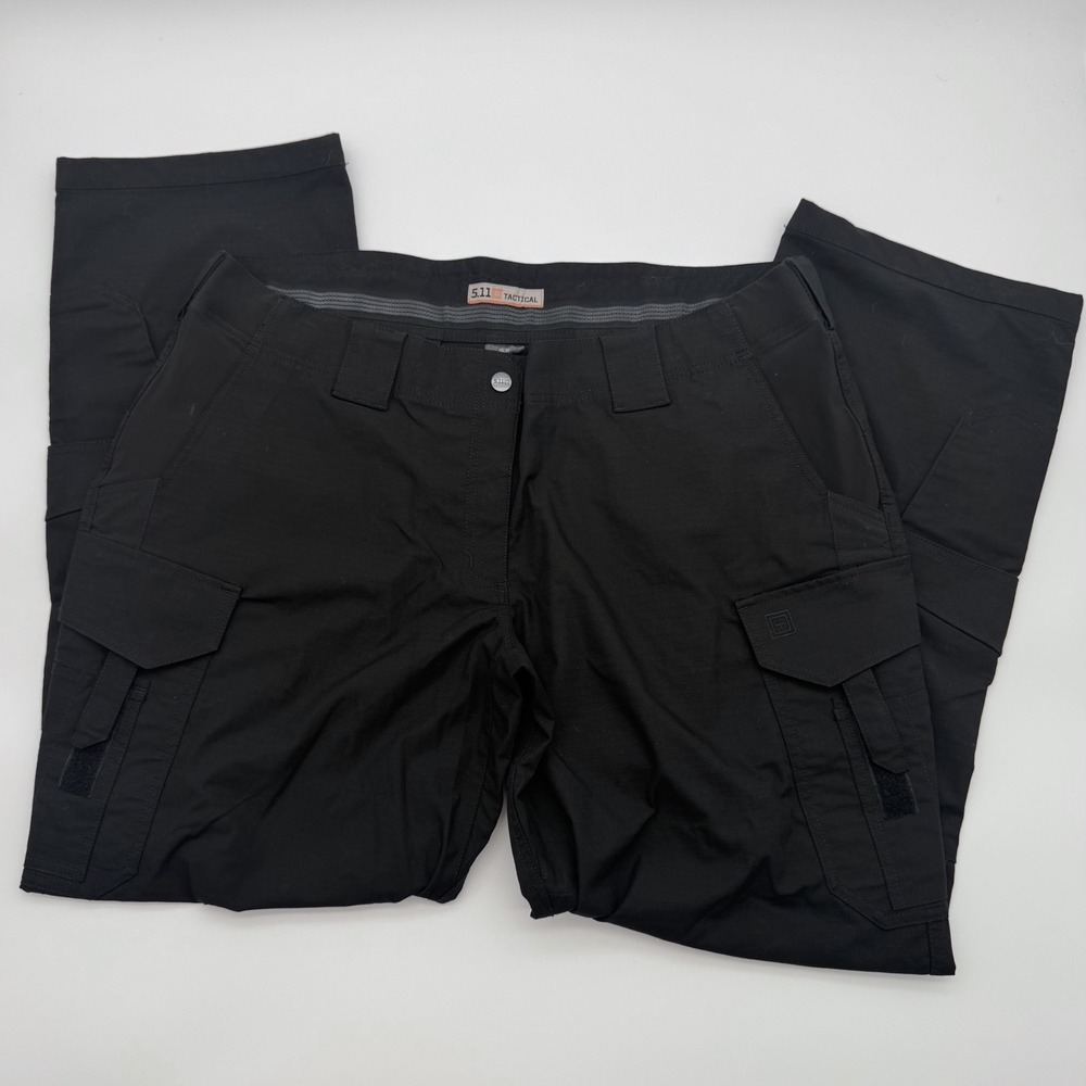 5.11 Tactical Pants Womens 20 Regular Black Ripstop Cargo Work Trousers
